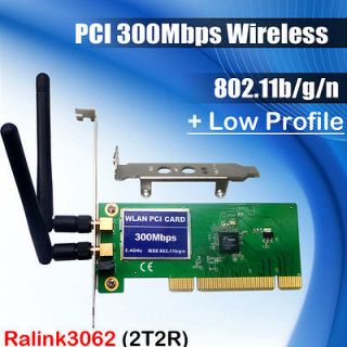 PCI Low Profile Brackets 11n 300M 802.11b/g/n 300Mbps Wireless WiFi 
