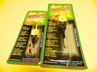 Wing It Slip/Fixed Bobbers Pair Bass Walleye Bluegill Crappie Pike 