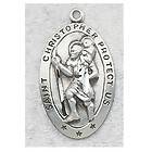 Sterling Silver St Christopher Medal Patron Saint Travel Sports 