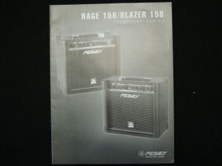 Peavey Rage 158 or Blazer 158 Guitar Amp Amplifier Manual