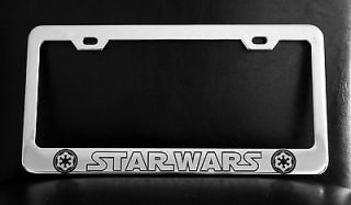 STARWARS IMPERIAL License Plate Frame, Custom Made of Chrome