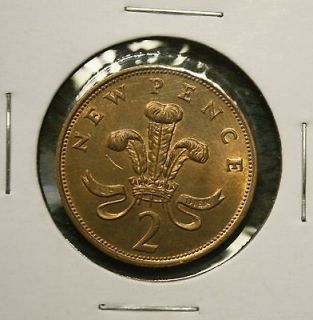 1978 GREAT BRITAIN   2 NEW PENCE   UK COIN