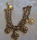 Premier Designs Cross and Coin Pre Owned Charm Bracelet