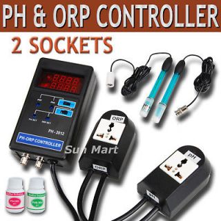 pH ORP Controller Monitor Meter 2 Socket Tester ±1999mV