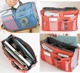   Travel Insert Pouch Handbag Organiser Purse liner Organizer Tidy Bag