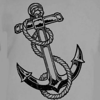 Vintage Anchor Pirate Ship Bay Sailing Tee T Shirt