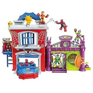   Headquarters playset, with figures of Spider Man,Green Goblin