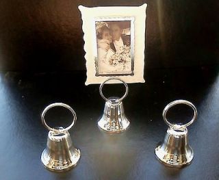   Wedding BELL RING FOR A KISS name place card holders reception party