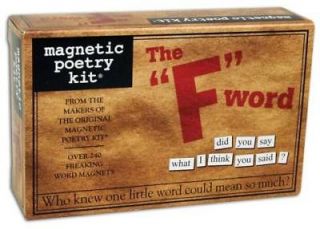 Refrigerator Magnets Magnetic Poetry KitThe F Word 3169 New