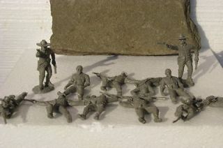   CAVALRY SOLDIERS W/CASUALTIES CIVIL WAR TOY CONFEDERATE PLAYSET