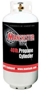 Manchester 1220.13 40 Pound LP Propane Tank w/ ACME Valve OPD Device