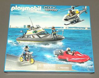 playmobil police boat in Playmobil