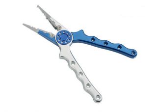Aluminum Saltwater Fishing Pliers Cuts Spectra & Braid With Sheath