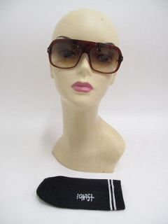 Ksubi/Tsubi 17 B Lotus Brown Thick Top Plastic Frame Sunglasses