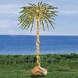 Ft. Tropical Palm Tree with 300 Twinkling lights Great In / Outdoor 