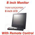 Portable 8 TFT LCD 4:3 Color Monitor Screen With remote controll