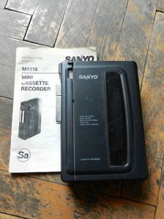 Vintage SANYO model:M1118 MCR Cassette Tape Recorder