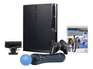 Sony PlayStation 3 Slim Sports Champions Move Bundle 320 GB Black 