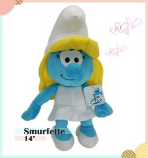   Smurfs 14 Smurfette Smurf Plush Plushie Stuffed Toy Great Gift NWT