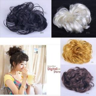   Elastic Scrunchie Hair Rope Ponytail Holder Hairpiece Hair Extensions