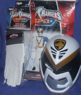 Power Rangers SPD White Omega Muscle Costume Size 4 6 Small S New with 