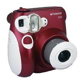 Polaroid PIC 300R Instant Analog Camera (Red)