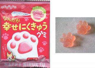Happy Nikukyu shaped Cat hand Gummy candy [Japanese funny snack]