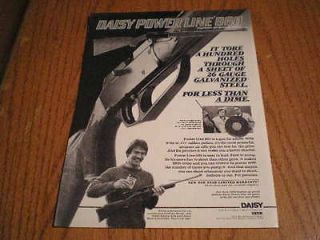 1980 Daisy Power Line 880 Precision Air Gun Ad Pellets or BBs