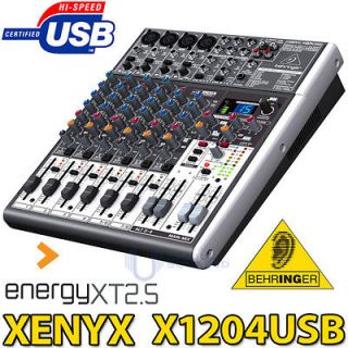   XENYX X1204USB 12 Input 2/2 Bus Mixer w/USB+DAW Software XENYX 1204USB