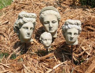 Cody Foster Classical Reproductions Tiny Greek Roman Heads Garden 