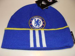   Chelsea Woolie Beanie Toque Adidas Cap Hat Soccer European Football