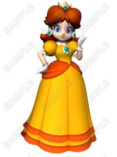 Mario Princess Daisy T Shirt Iron on Transfer