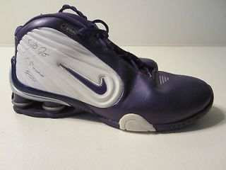 Mens Nike Shox White & Purple Basketball Shoes Size 11, Signed Jo Jo 