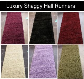Shaggy Runners   Aubergine Black Deep Red Cream Lilac Grey   Carpet 