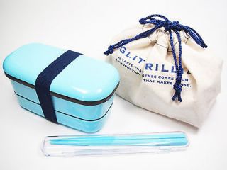 New Arrival Japanese Bento Lunch Box + Chopsticks Tote Made in Japan 