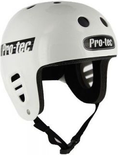 Protec Full Cut Classic Soft Pad Helmet Safety Gear White S, M, L, or 