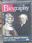 JOHN and ABIGAIL ADAMS DVD~Love and Liberty Partnership~A&E Biography 