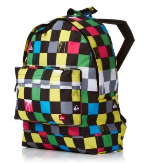 QUIKSILVER Checked Paint Backpack Rucksack Travel Bag Bolsa Sac a Dos 