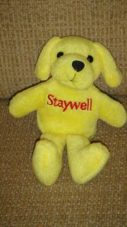 Jam Inc Yellow Staywell Puppy Dog Bean Bag Stuffed Animal Plush