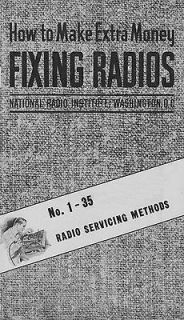 35 Part NRI Tube Radio Repair & Servicing Course for Home Study   CD