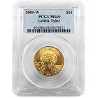 2009 W 10 Gold Spouse Julia Tyler PCGS MS70 First Strike Key Date Coin 