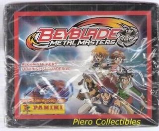 Beyblade Metal Masters Box 50 Packs Stickers Panini