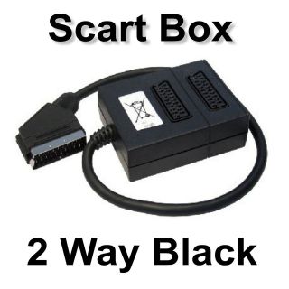Way Scart Lead Cable Wire Splitter Adaptor Switch Box Video Sky Dvd 