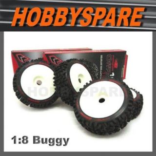 RC BUGGY PIONEER SUPER OFFROAD TYRES & WHEELS X 4
