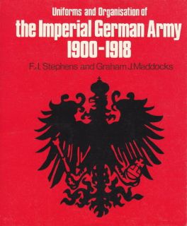   ORGANISATION of GERMAN ARMY 1900 1918, Out of Print 1975 ALMARK BOOK