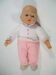2003 Uneeda Baby Doll Makes Sounds Needs Batteries Soft Body Sucks 