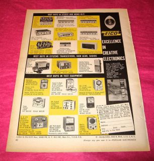 1964 Vintage Ad ~ Electronics ~ Stereos ~ Hi Fi ~ Radios ~ Test Equip 