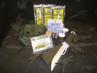BUG OUT BAG PREPPER SURVIVAL SUPPLIES & GEAR LOT ON THE MOVE KIT 