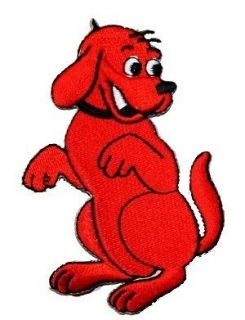 Clifford the Big Red Dog Embroidered Iron On Applique Patch