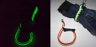 Glow in the Dark GID Paracord Firefighter Glove Strap Black Green Red 